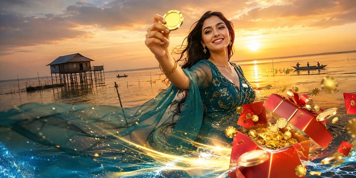 টাঙ্গুয়ার হাওরের লাল لفট বোনাস উৎসবের দৃশ্য